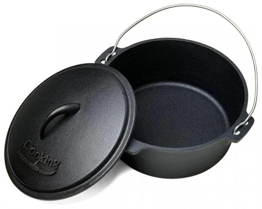 Ceaun + capac fonta pura  25 x 10 cm  3.5 litri