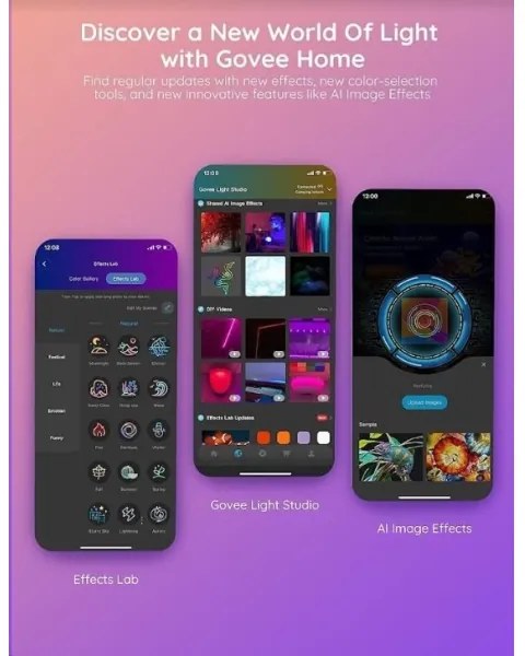 Govee - Bandă LED Wi-Fi RGBIC PRO 10m inteligentă