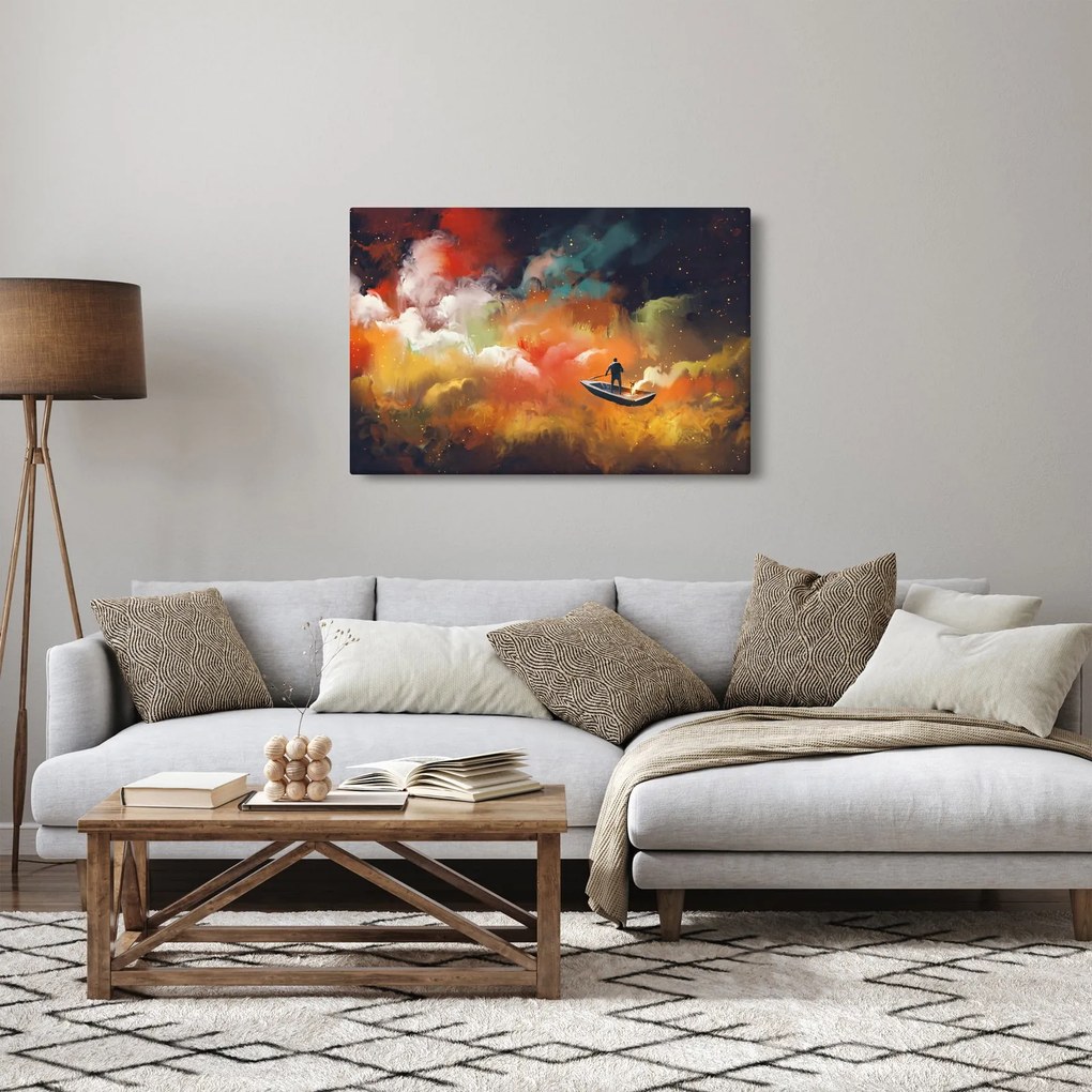 Tablou - Om navigând prin spațiu (90x60 cm)