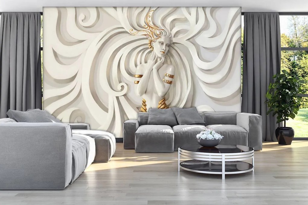 Fototapet - Zeiță în relief (152,5x104 cm)