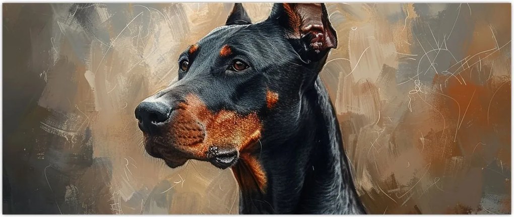 Tablou - Portretul lui Dobrman (120x50 cm)
