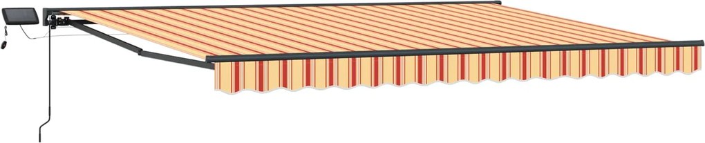 vidaXL Cadru manual de marchiză cu LED-uri 4,5 × 3,5 m