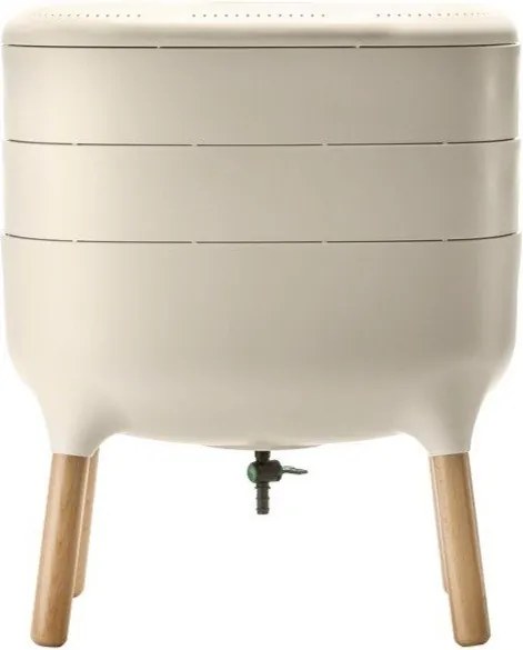 Coș pentru compost bej Urbalive – Plastia