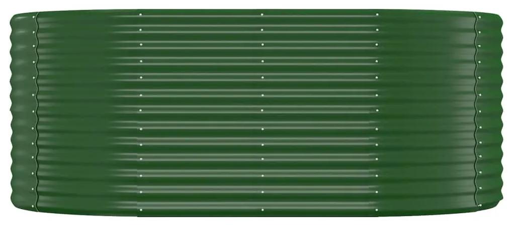 Jardiniera gradina verde 175x100x68cm otel vopsit electrostatic 1, Verde, 175 x 100 x 68 cm