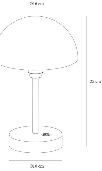 Nordlux - Lampă de birou LED încărcabilă dimabilă ELLEN LED/2,8W/3,7V IP44 negru