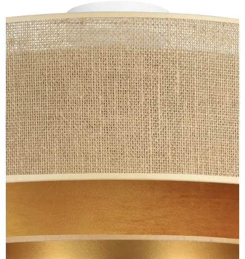 Plafonieră SARTA 1xE27/60W/230V Ø 45 cm cupru/iută