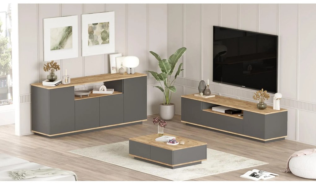 Mobilier living France 18 (Pin atlantic + antracit) . 1102146