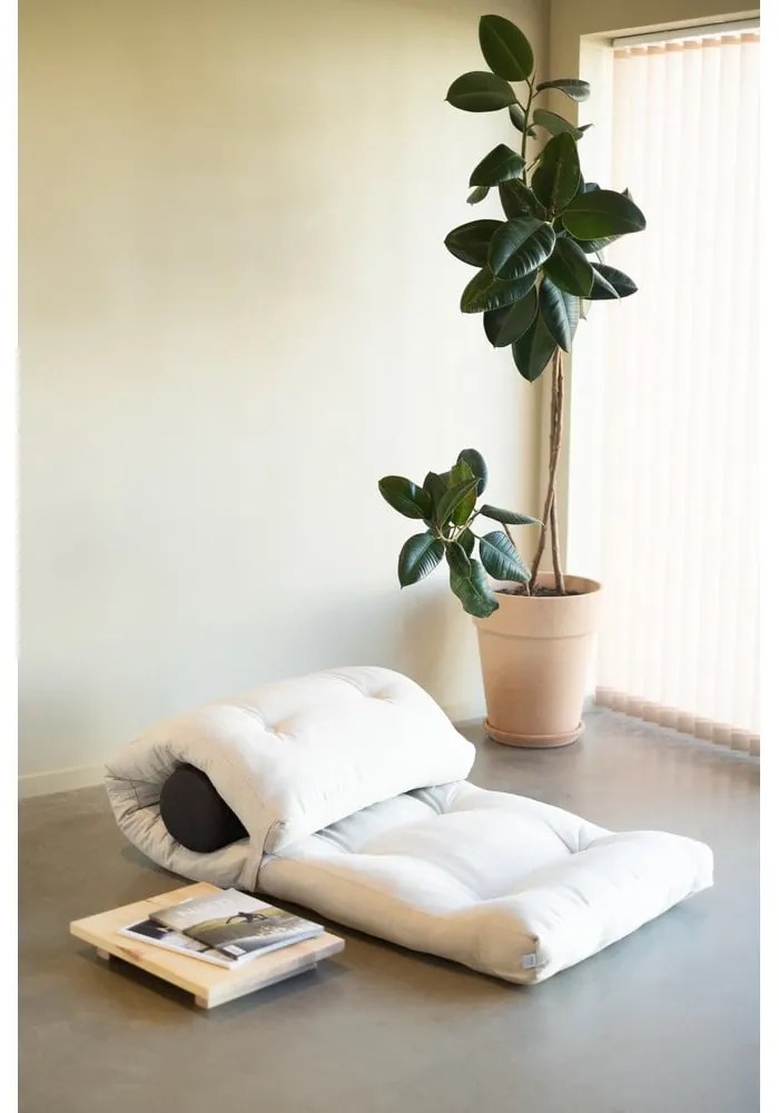 Saltea futon gri/maro 70x200 cm Wrap Mocca/Dark Grey – Karup Design