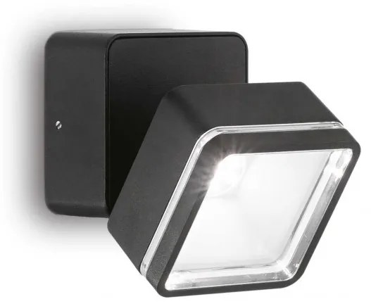 Aplica de perete exterior, IP54 OMEGA AP SQUARE NERO 4000K