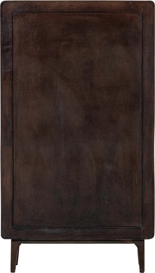 Dulap în culoare naturală închisă din lemn de mango 85x150x35 cm Liya – WOOOD