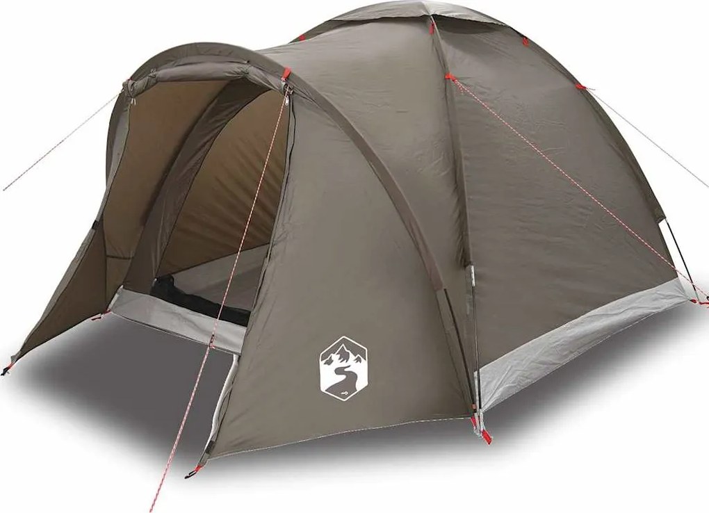 vidaXL Cort de pescuit pentru 2 persoane, maro, impermeabil