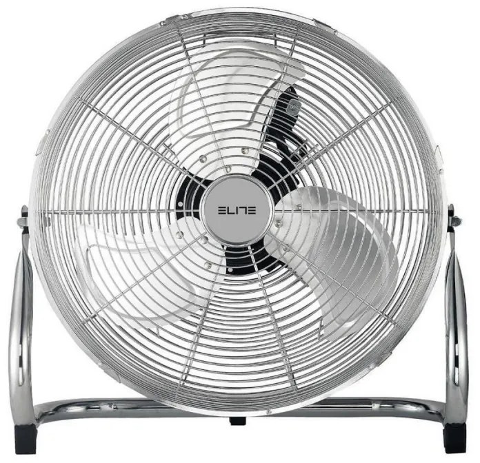 Ventilator de podea Elite YFL-0313HR, 65W, 40.5 cm, 3 viteze, 3 pale, Crom metalic