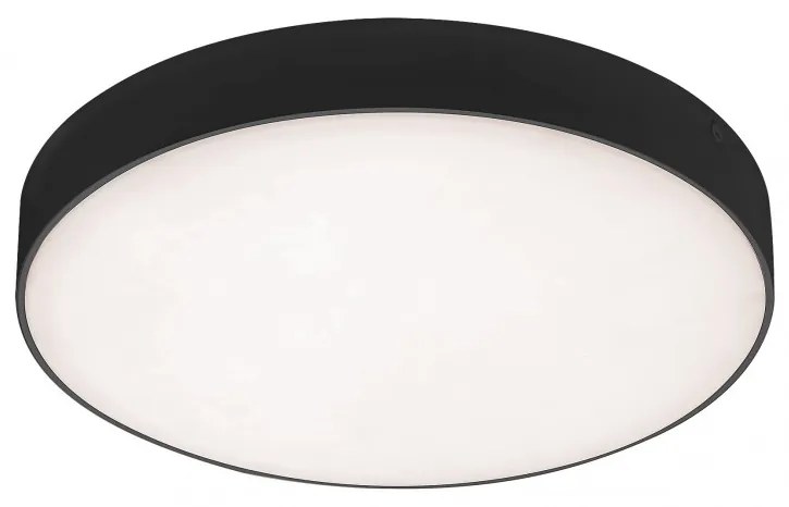 Plafoniera LED slim de exterior IP44 Tartu negru Ã30cm