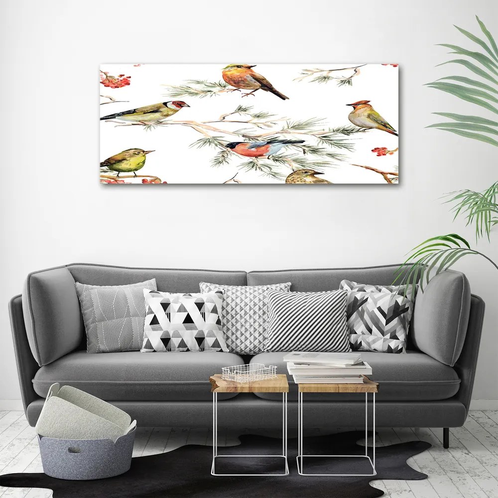 Tablou pe pânză canvas Plante forest păsări