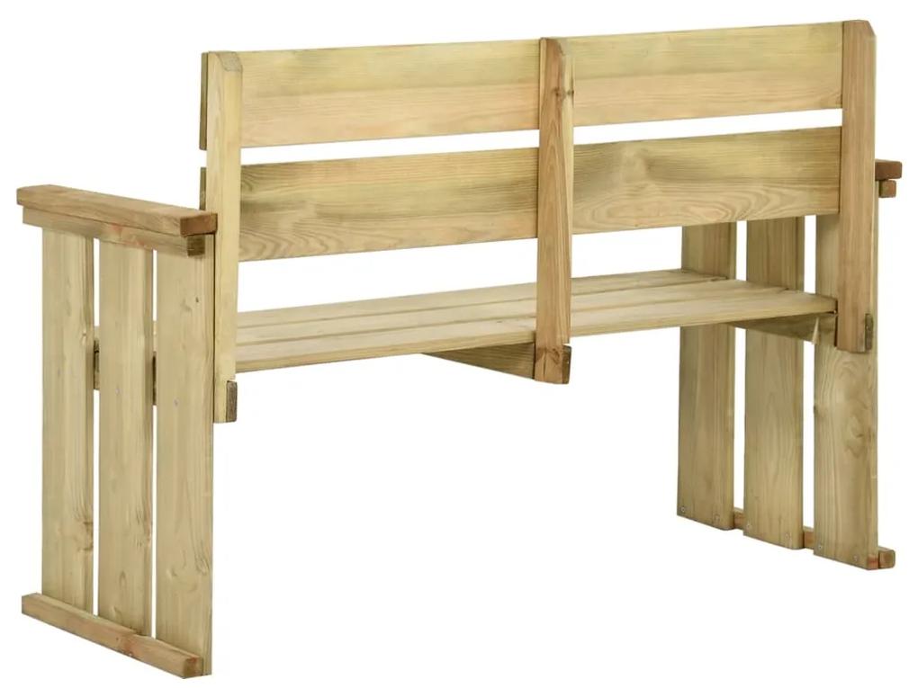 Banca de gradina, 121 cm, lemn de pin tratat 121 x 53 x 85 cm, 1, 121 x 53 x 85 cm