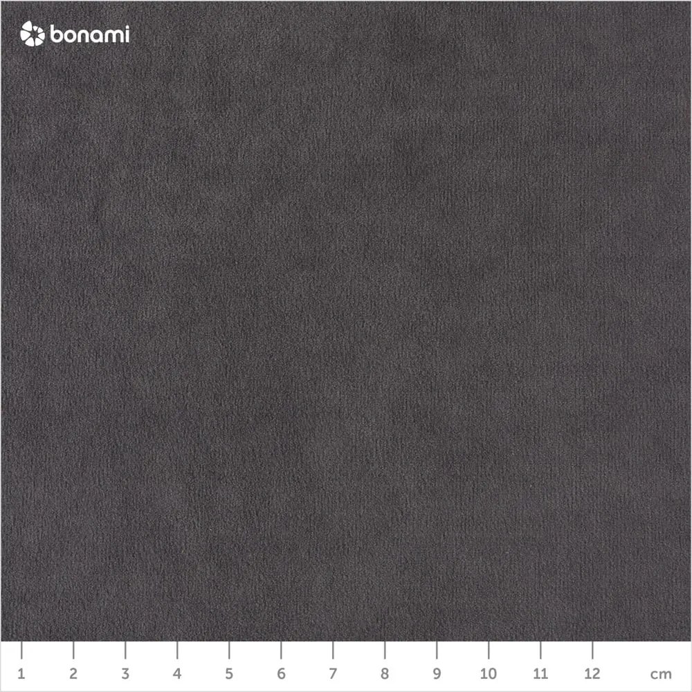 Colțar extensibil din catifea cu șezlong pe partea stângă Miuform Stylish Stan L, gri închis