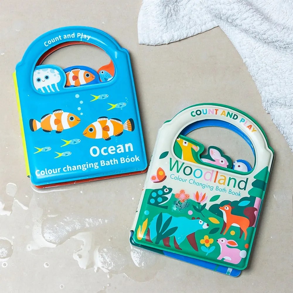 Jucărie interactivă Colour changing bath book Ocean – Rex London