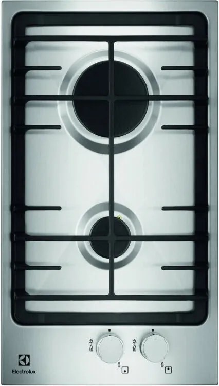 Plita pe gaz incorporabila Electrolux EGG3322NVX(ST), 4000 W, Aprindere electronica, Sistem de siguranta, Negru