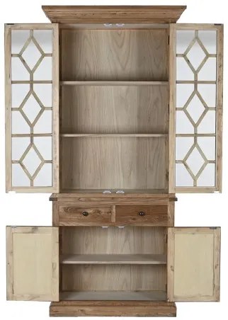 Vitrina vintage, din lemn reciclat, natur, Elmwood