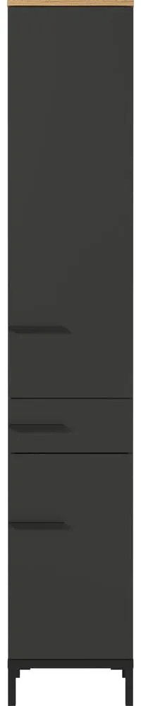 Dulap de baie înalt gri închis cu aspect de stejar 34x34 cm Yonkers - Germania