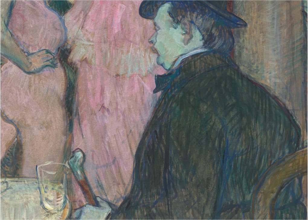 Tablou - Henri de Toulouse-Lautrec, Maxime Dethomas, reproducere (70x50 cm)