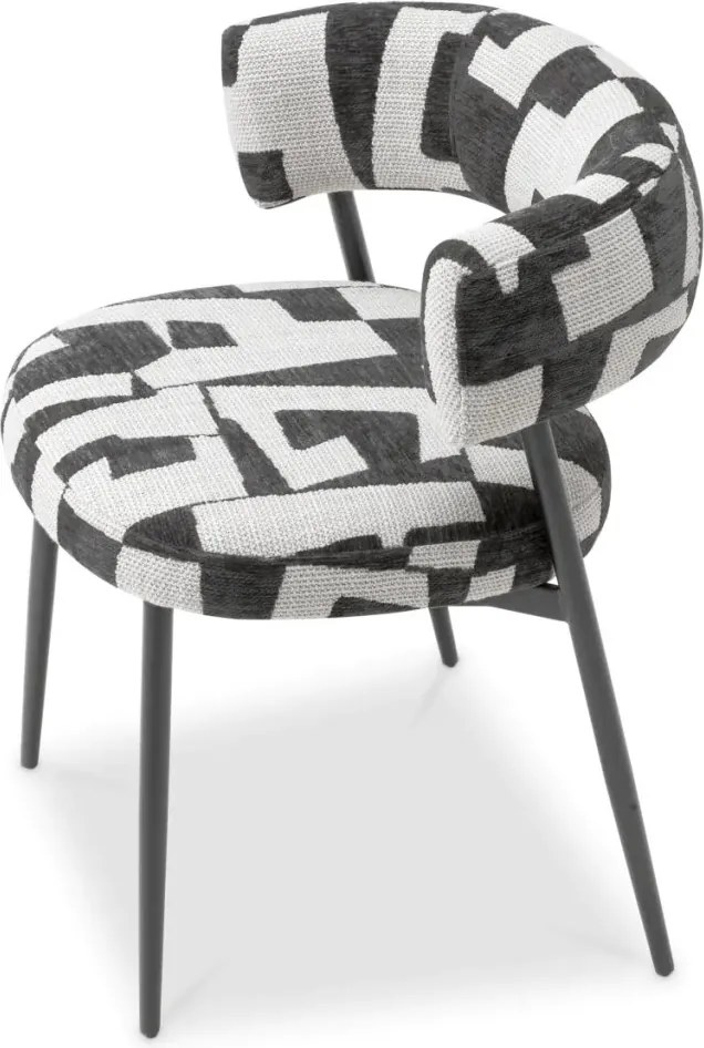 Scaun dining design LUX Folsom, Brooklyn black