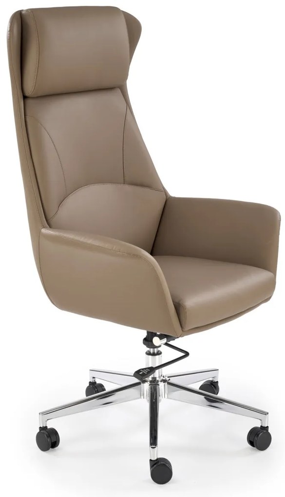 Scaun de birou Ederson piele ecologica cappuccino H131 cm