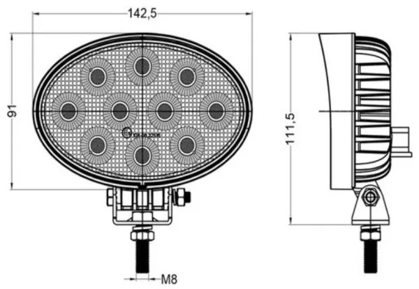 Spot LED auto OSRAM LED/40W/10-30V IP68 5700K