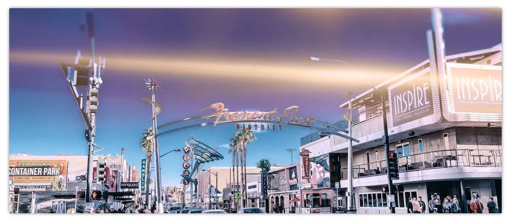 Tablou cu strada în Las Vegas (120x50 cm)