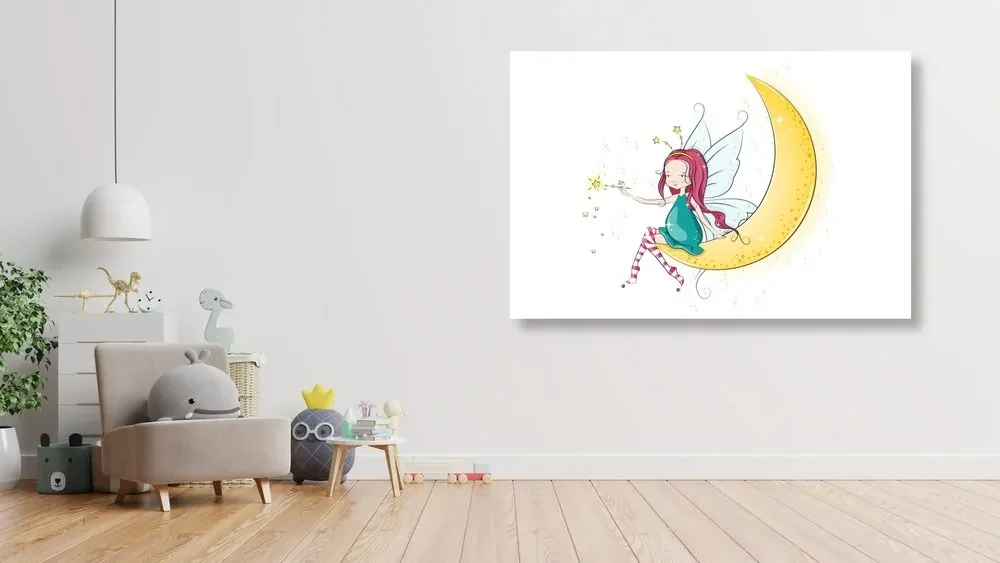 Tablou zâna magică pe lună