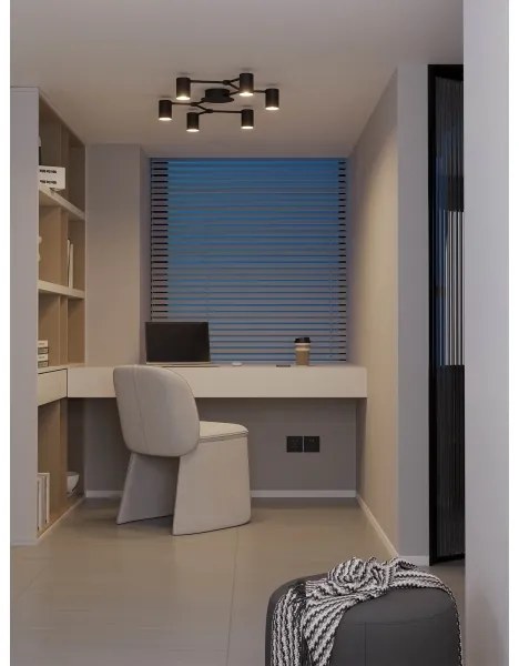 Spot Redo 01-4048 WEBB 6xGU10/10W/230V negru