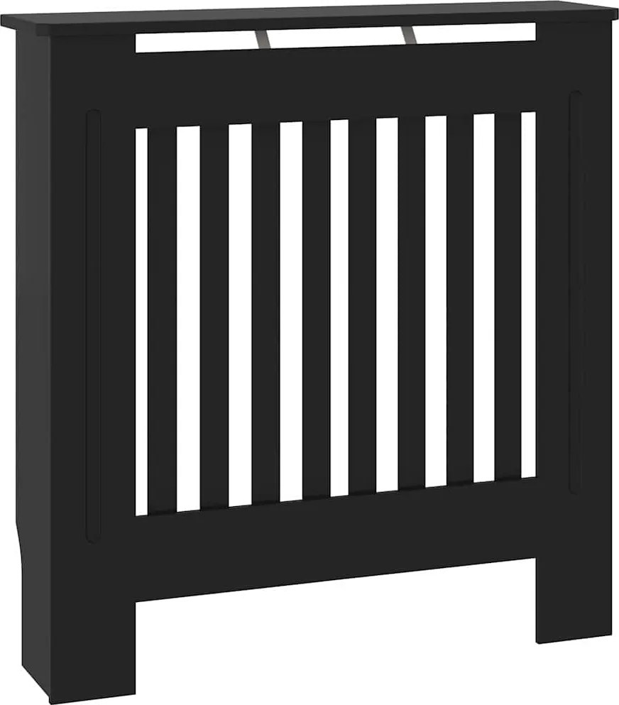 vidaXL Capac pentru radiator Negru 78 x 19 x 81,5cm Lemn compozit