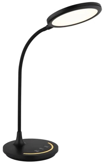 Lampă LED tactilă dimabilă de masă Globo 58483 KENNY LED/12W/230V negru