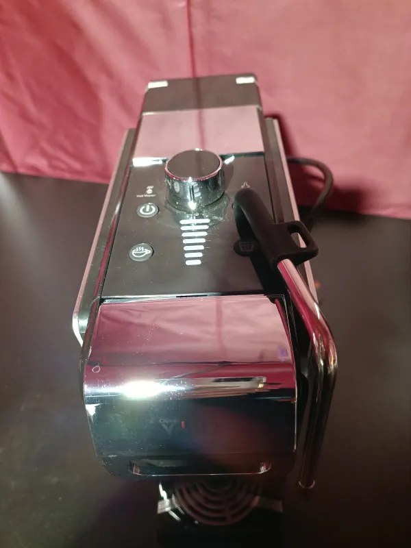 La mâna a doua: Espressor cafea macinata si capsule 8in1 Oliver Voltz OV51171N8M, 1450W, 1 L, 5 adaptoare, 19 bar, Negru/Argintiu