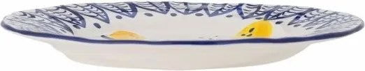 Farfurie din ceramică pictată manual, design mediteranean, 27x3 cm, „Maxima"