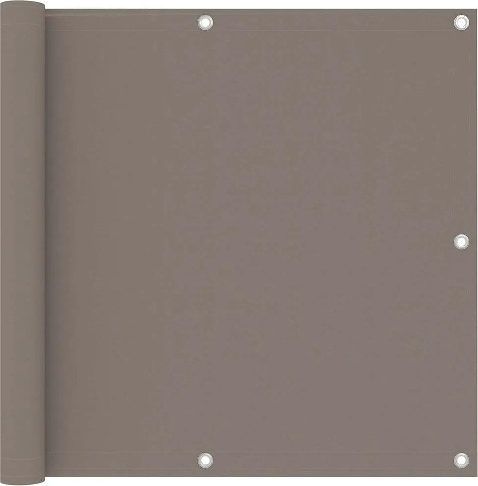 vidaXL Paravan de balcon, gri taupe, 90x300 cm, țesătură oxford