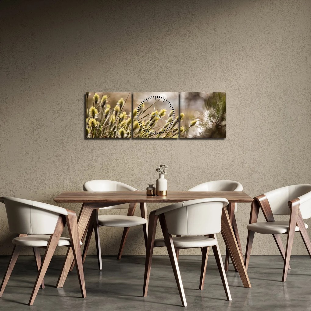 Tablou - Verde (cu ceas) (90x30 cm)