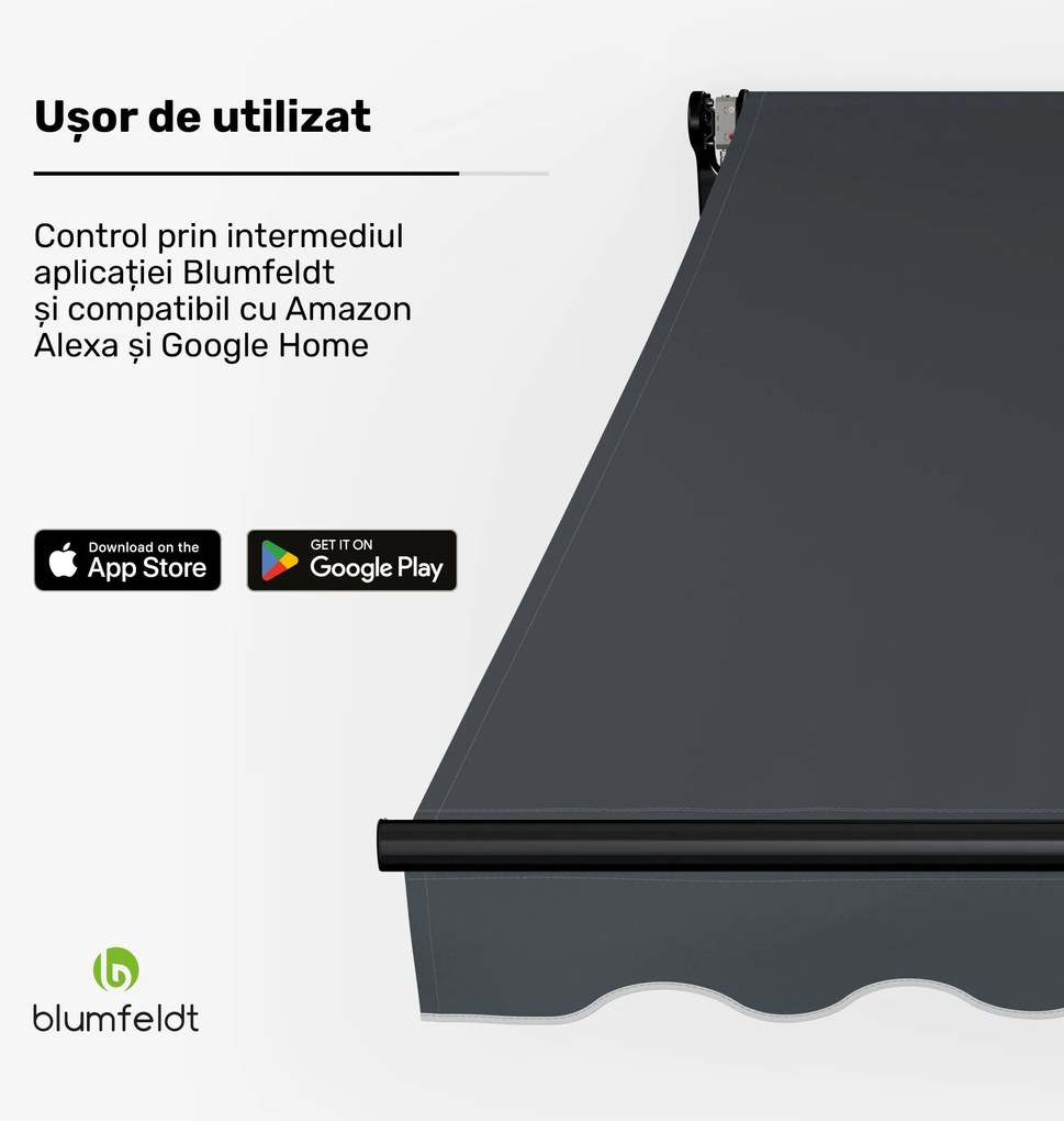 CloudShade Copertina, Control inteligent, Protecție UV, Montaj pe perete