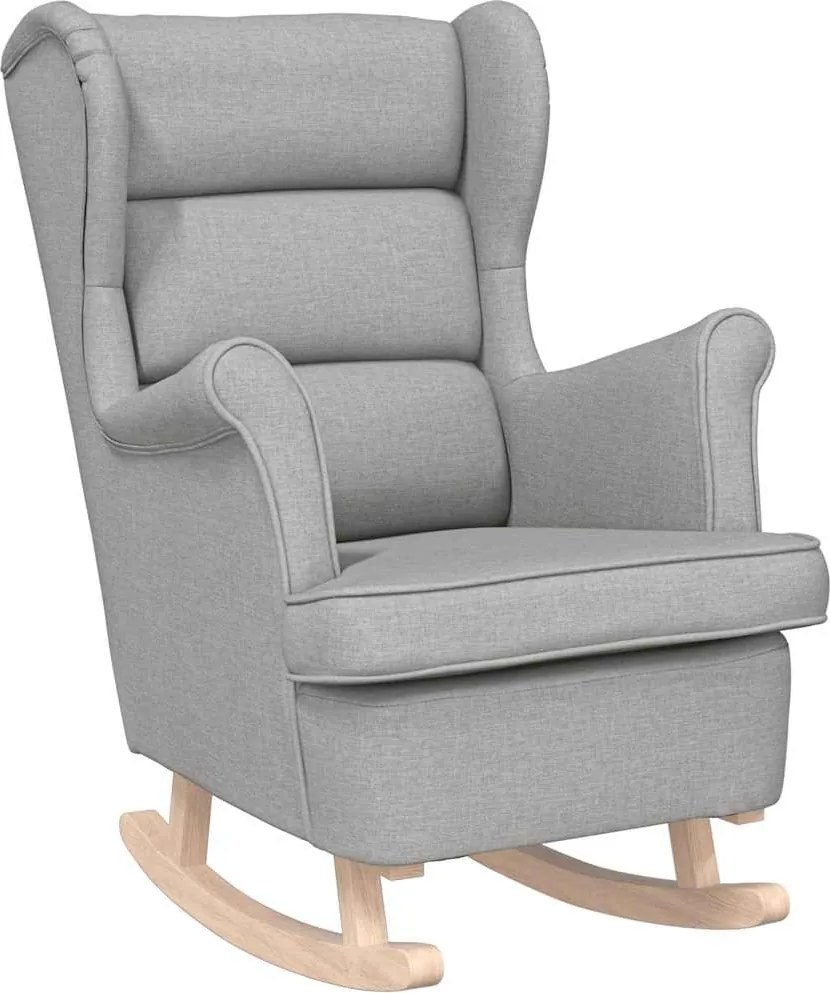 vidaXL Scaun balansoar, gri nor, 74x90x102 cm, material textil