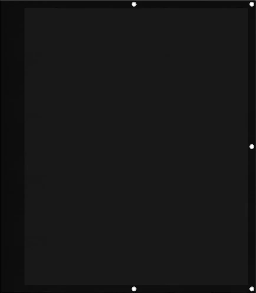 vidaXL Paravan de balcon, negru, 120x800 cm, 100% poliester oxford