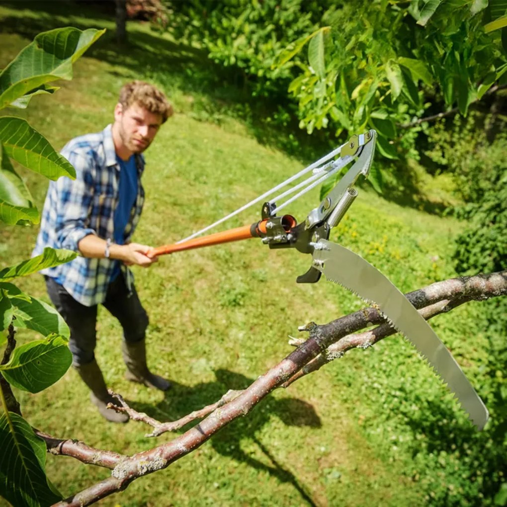 Fierăstrău telescopic cu foarfecă MOREL, 2,6m, portocaliu Gardebruk