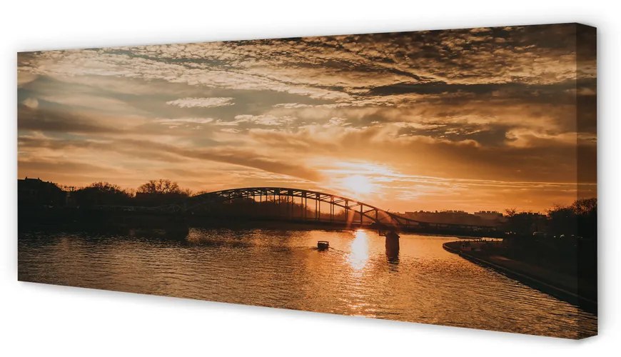 Tablouri canvas Cracovia pod râu apus de soare