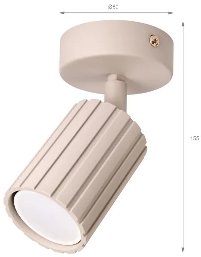 Brilagi - Spot aplicat CRISPINA 1xGU10/10W/230V bej