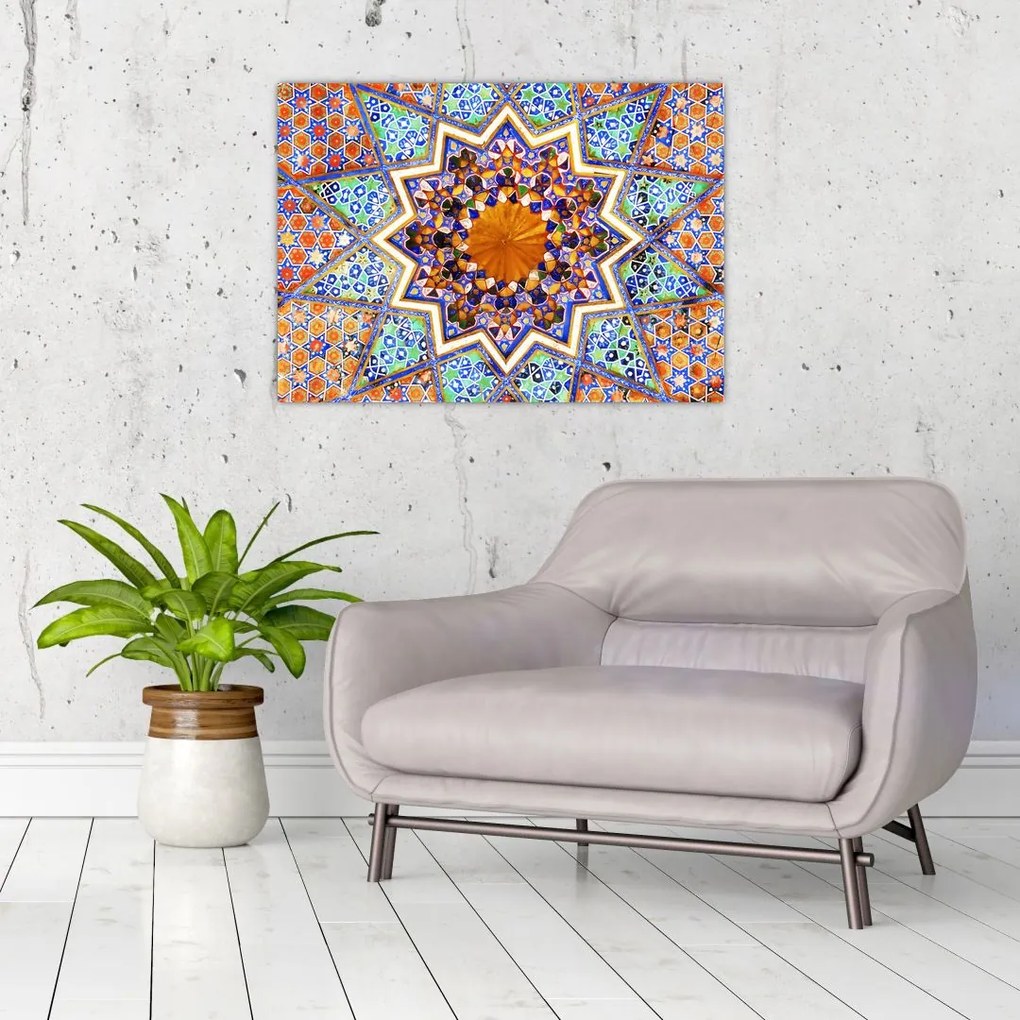 Tablou pe sticlă cu mozaic (70x50 cm)