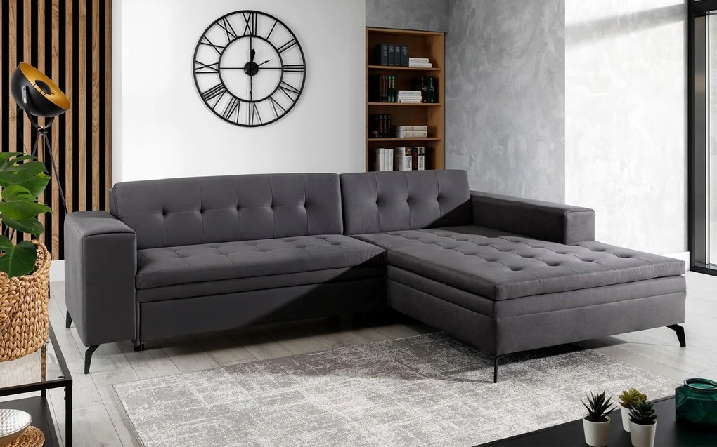 Colțar lemn masiv Extensibil Seren 295x195cm Personalizabil - Monolith 77, Stânga