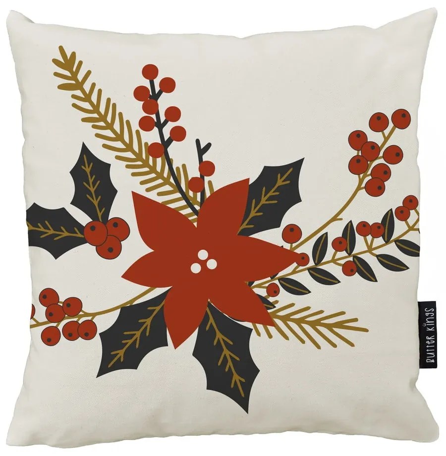 Pernă decorativă 45x45 cm cu model de Crăciun Christmas Star – Butter Kings