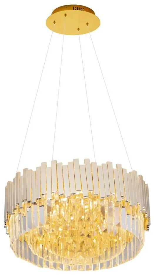 Lustră pe cablu MAXLIGHT P0368 TREND 8xE14/40W/230V d. 45 cm auriu