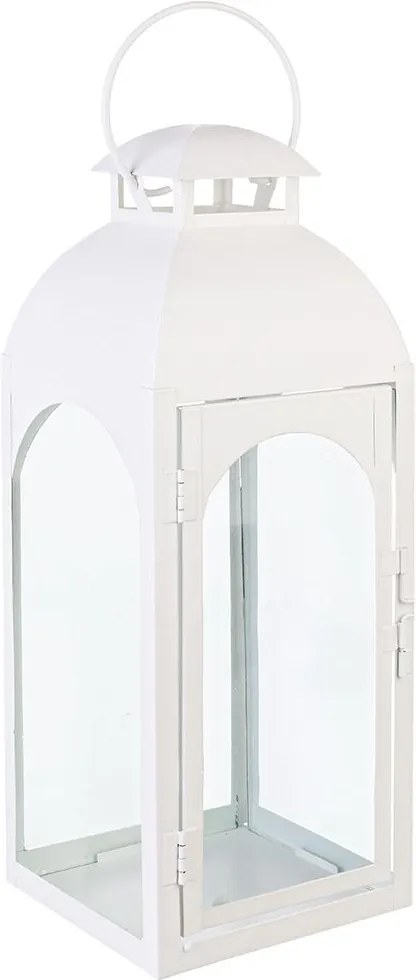 Felinar alb Agueda 10 cm x 10 cm x 27h