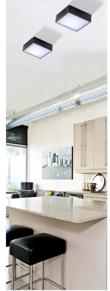 Plafoniera LED design slim FALCO 12 4000K alba