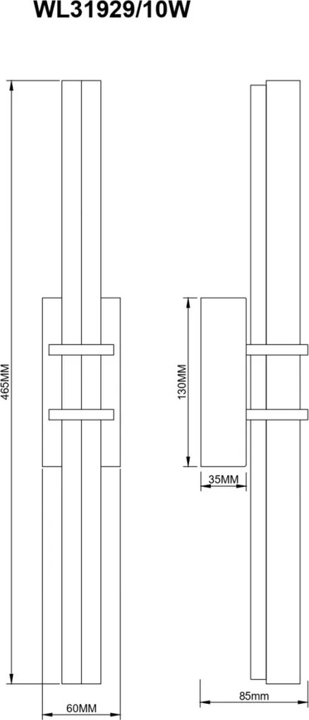 Aplica de perete LED modern IGGLY